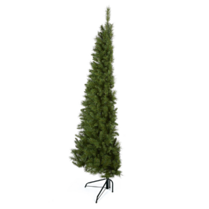 A dual purpose half Christmas tree